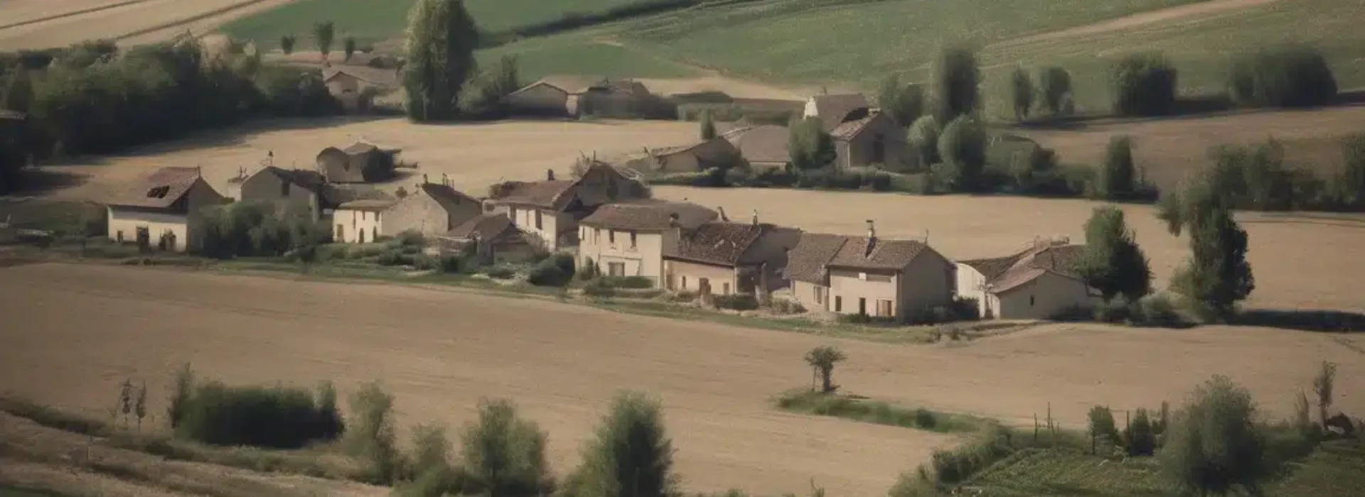hameau dans la campagne